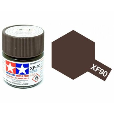 Tamiya Acrylic Paint Mini XF-90 Dark Brown 2 10 ml (81790)