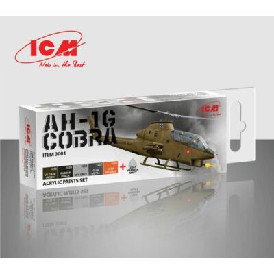 ICM Acrylic paint set for Cobra AH-1G 6  12 ml  (3001)