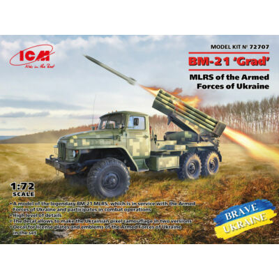 ICM BM-21 Grad, MLRS of the Armed Forces of Ukraine 1:72 (72707)