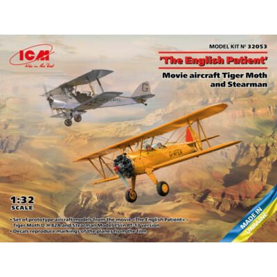 ICM The English Patient' Movie aircraft Tiger Moth and Stearman 1:32 (32053)