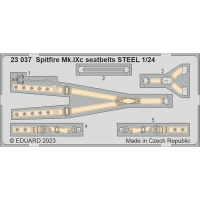 Eduard Spitfire Mk.IXc seatbelts STEEL 1/24 AIRFIX 1:24 (23037)