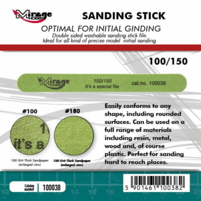 Mirage Hobby MIRAGE Sanding Stick Double Grid 100/150  (100038)