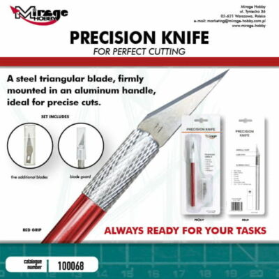 Mirage Hobby MIRAGE Precision Knife + 5 blades (RED)  (100068)