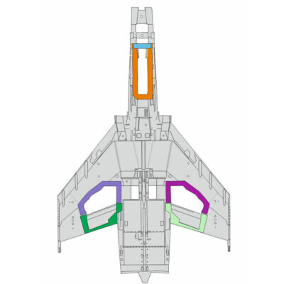 Eduard F-4E wheel bays 1/48 MENG 1:48 (EX962)