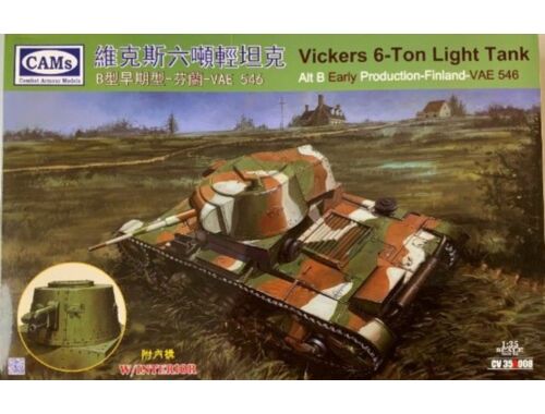 Riich Models Vickers 6-Ton Light Tank Alt B Early Produktion-Finland-VAE 546 1:35 (CV35A008)