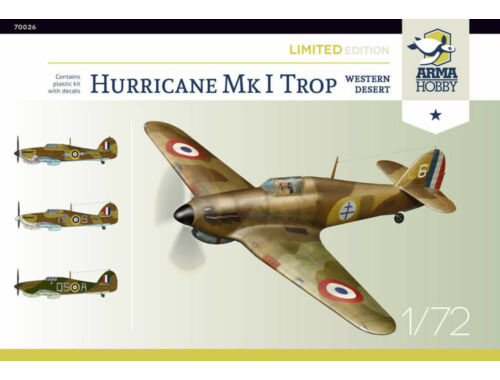 Arma Hobby Hurricane Mk I trop Western Desert,Limited Edition 1:72 (70026)