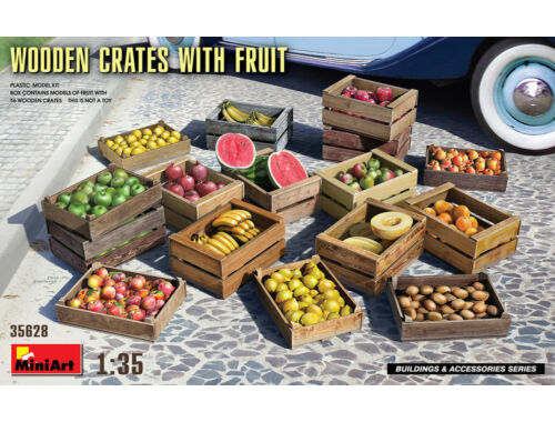 Miniart Wooden Crates with Fruit 1:35 (35628)