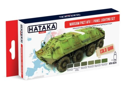 HATAKA Red Line Set (6 pcs) Warsaw Pact AFV panel lighting set HTK-AS24
