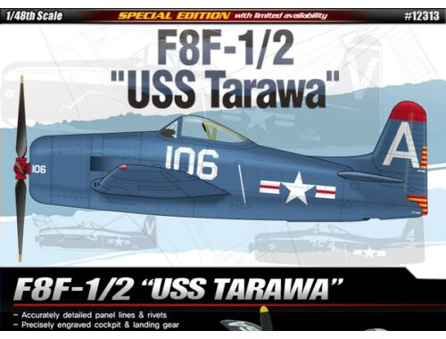 Academy F8F-1/2 USS Tarawa 1:48 (12313)