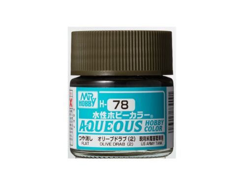 Mr.Hobby Aqueous Hobby Color - Renew (10 ml) Olive Drab (2) H-078