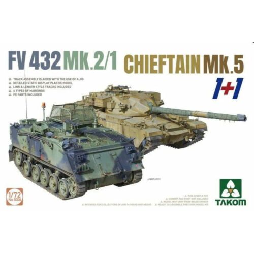 Takom FV432 Mk.2/1 Chieftain Mk.5 (1+1) 1:72 (TAK5008)