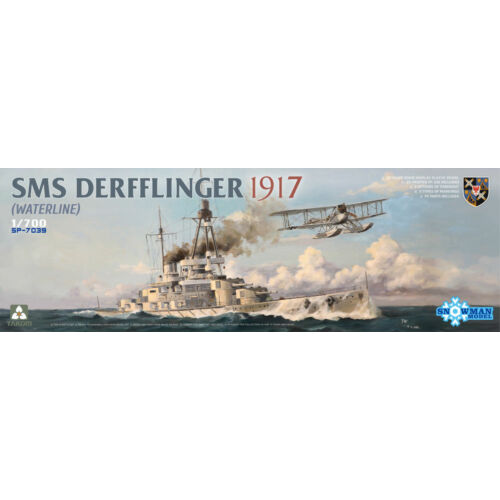 Takom SMS Derfflinger 1917(Waterline) w/3D printed FF-33E 1:700 (TAKSp7039)