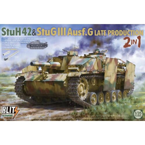 Takom StuH42&StuG III Ausf.G Late Prodution 2 in 1 1:35 (TAK8006)