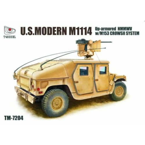 T-Model U.S.Modern M1114 Up-armored HMMWV w/M153 CROWSII System 1:72 (TM7204)