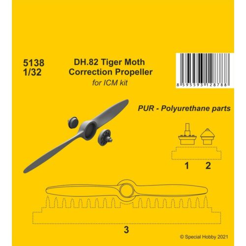 CMK DH.82 Tiger Moth Correction Propeller(ICM kit) 1:32 (129-5138)