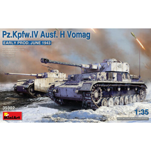 Miniart Pz.Kpfw.IV Ausf. H Vomag. Early Prod. (June 1943) 1:35 (35302)