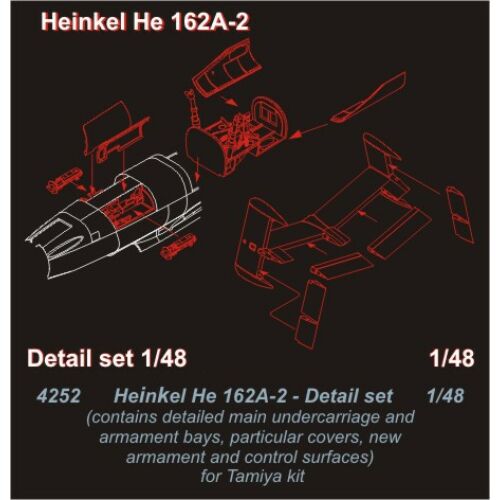 CMK Heinkel He 162A-2 - detail set for TAM 1:48 (4252)