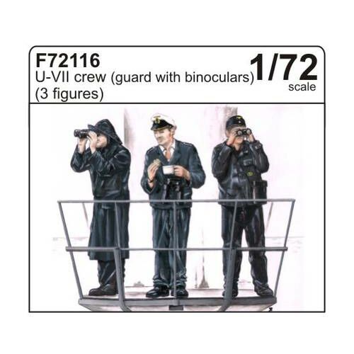 CMK U-VII crew (guard with binoculars) (3 fig.) 1:72 (F72116)