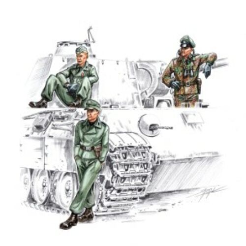 CMK Waffen SS tankers WW II (3 fig.) 1:72 (F72141)