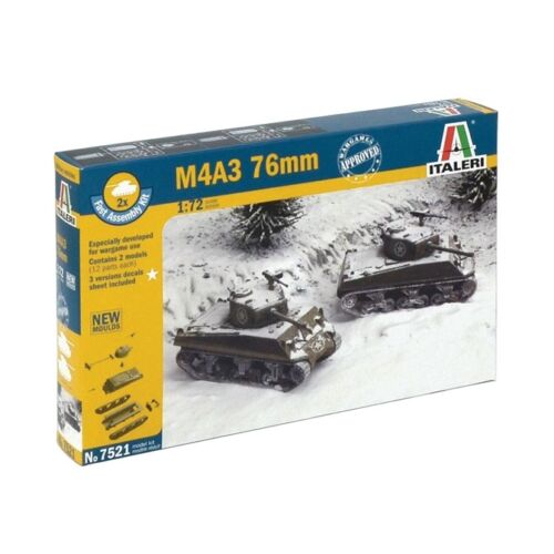Italeri M4A3 76mm 2in1 Fast Assembly Kit 1:72 (7521)