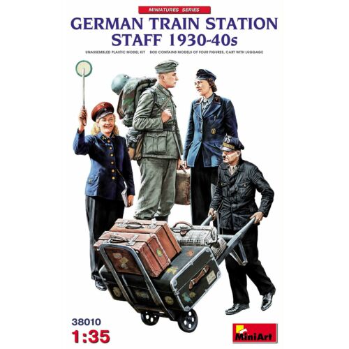 MiniArt German Train Station Staff 1930-40s 1:35 (38010)