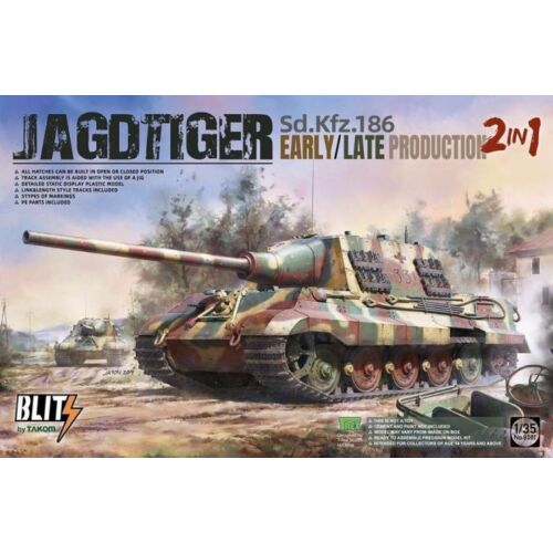 Takom Sd.Kfz.186 Jagdtiger early/late production 2 in 1 1:35 (TAK8001)