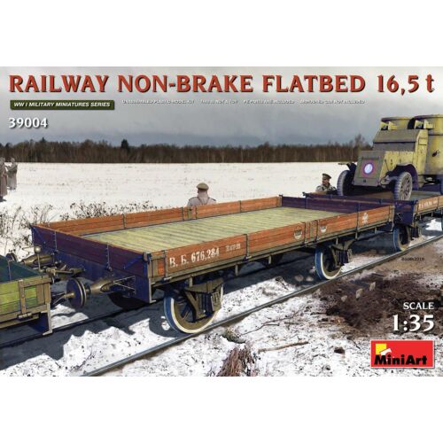 MiniArt Railway Non-brake Flatbed 16,5 t 1:35 (39004)