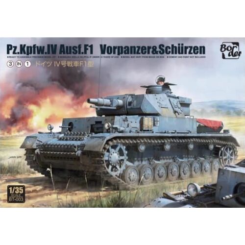 Border Model Pz.Kpfw.IV Ausf.F1 3-in-1 1:35 (BT003)