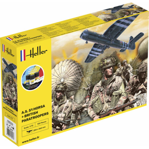Heller STARTER KIT A.S. 51 Horsa + Paratroopers 1:72 (35313)