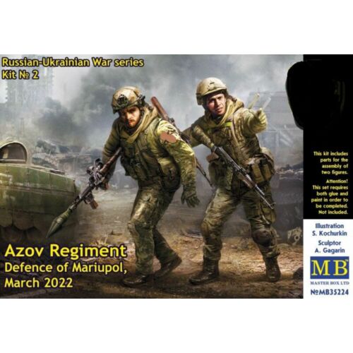 Master Box Russian-Ukrainian War series,Kit No 2.Azov Regiment,Defence of Mariupol,March20 1:35 (MB35224)