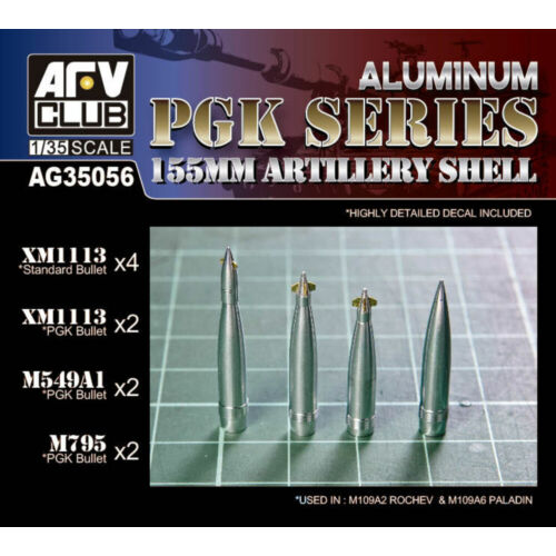 AFV-Club 155MM ARTILLERY SHELL PGK SERIES 1:35 (AG35056)