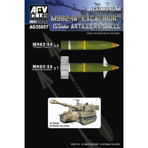 AFV-Club New 155mm artillery shell 1:35 (AG35057)