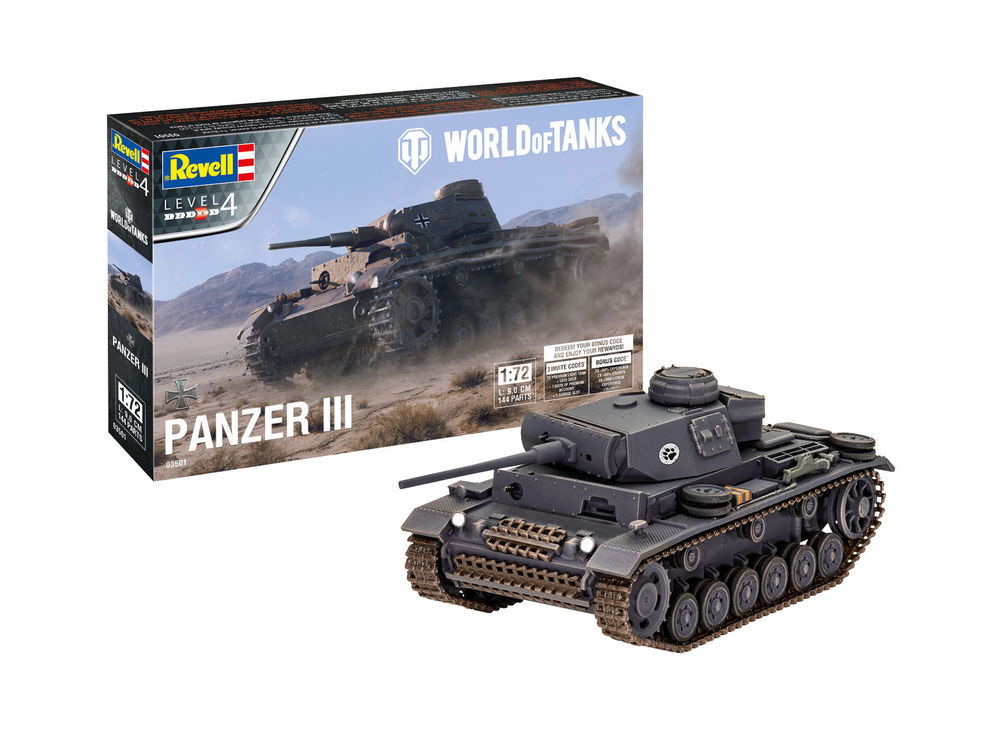 Revell PzKpfw.III Ausf.L World of Tanks 1:72 (03501)