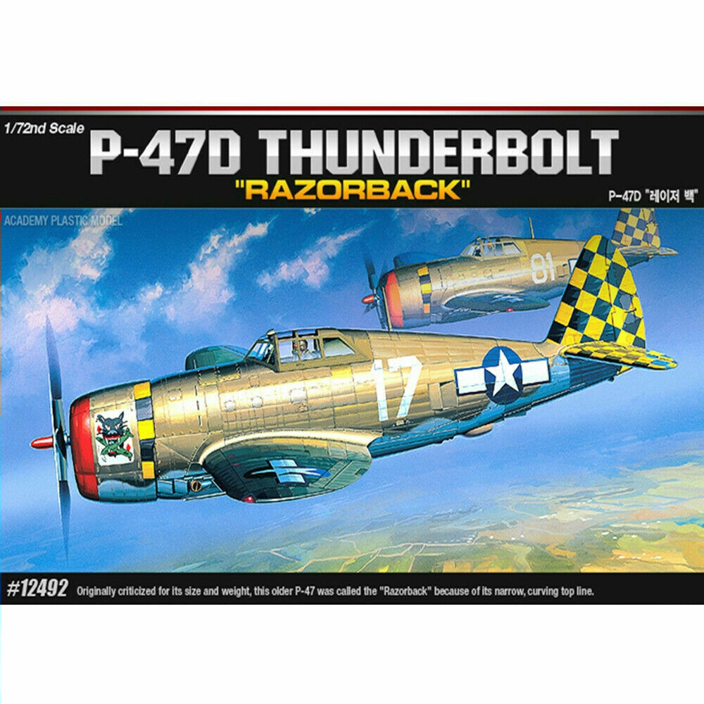 Academy P-47D Thunderbolt Razorback 1:72 (12492)