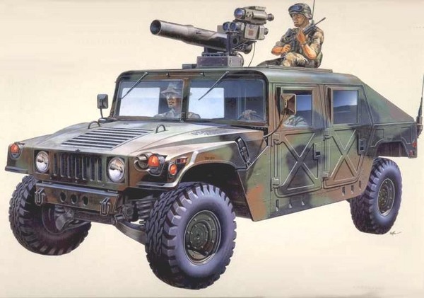 Academy M-996 Hummer w/TOW 1:35 (13250)