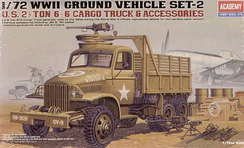 Academy 2,5 ton 6x6 Cargo Truck   Accessories 1:72 (13402)