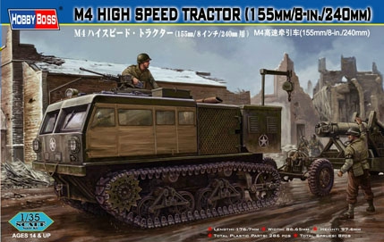 Hobby Boss M4 High Speed Tractor(155mm/8-in./240mm) 1:35 (82408)