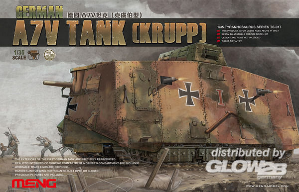 Meng German A7V Tank (Krupp) 1:35 (TS-017)