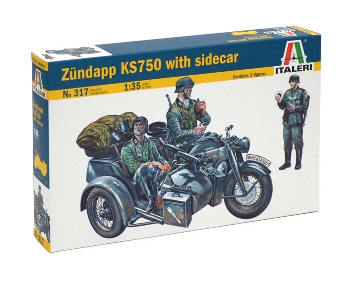 Italeri ZÜNDAPP KS750 with Sidecar 1:35 (0317)