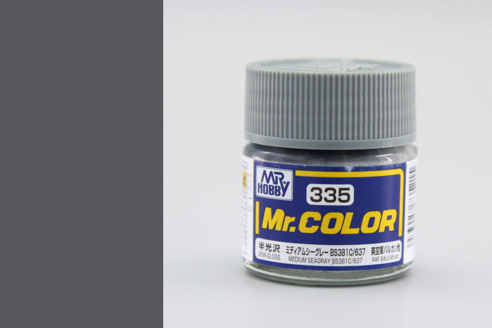 Mr Hobby Mr.Color C-335 Medium Seagray BS381C 637 (10ml)