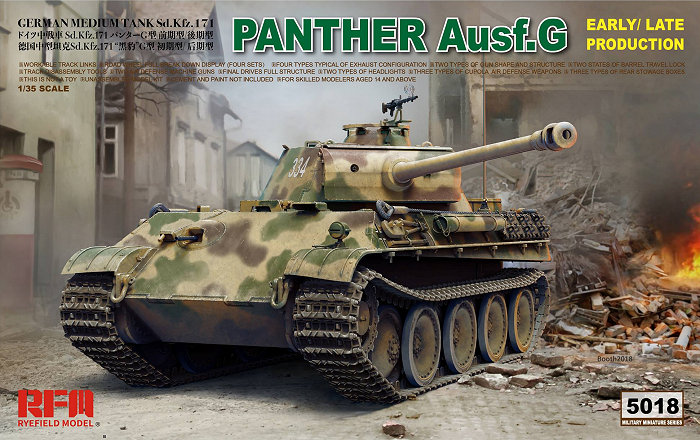 Rye Field Model Panther Ausf.G Early/Late productions 1:35 (5018)