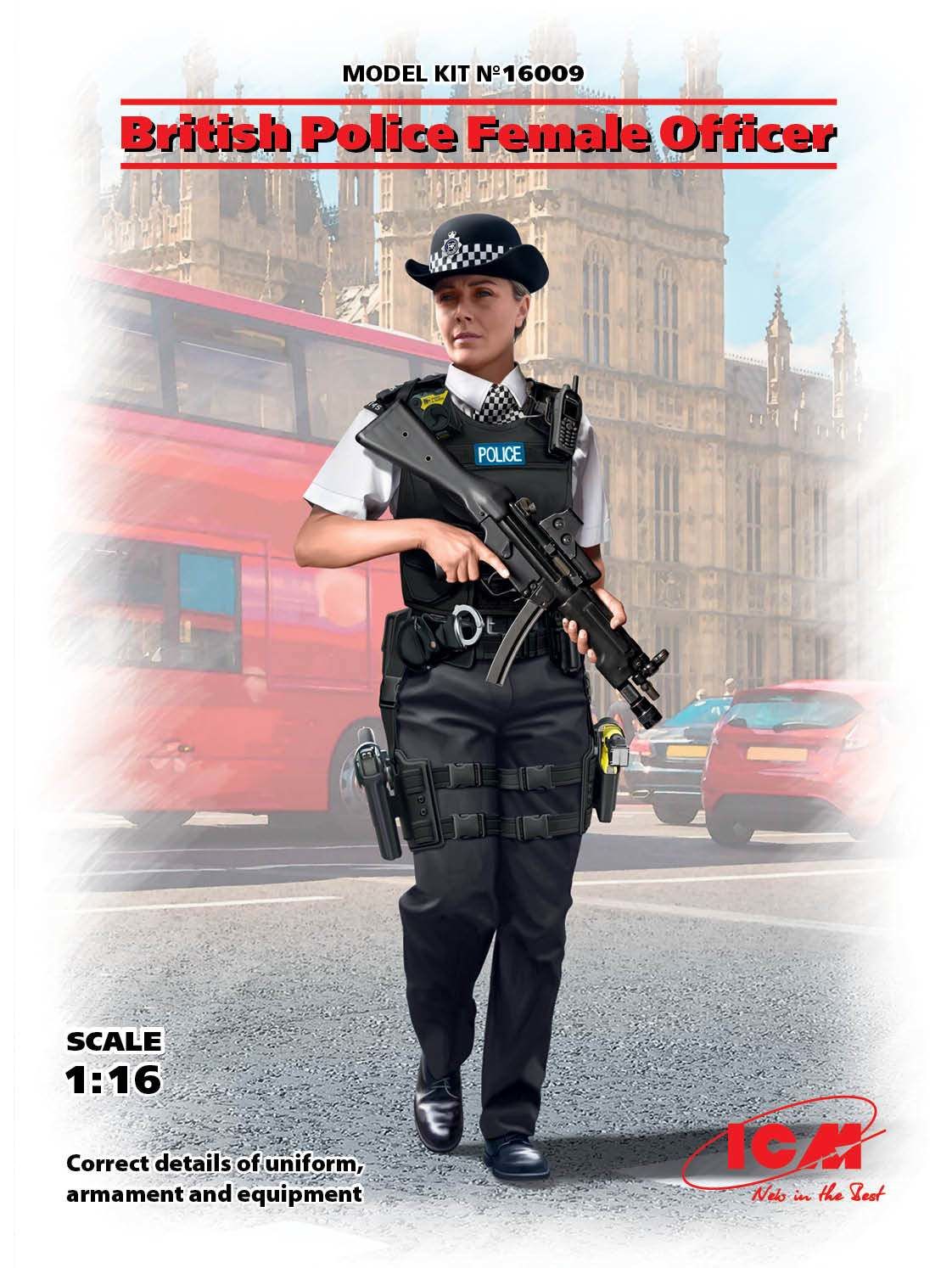 ICM British Police Female Officer 1:16 (16009)