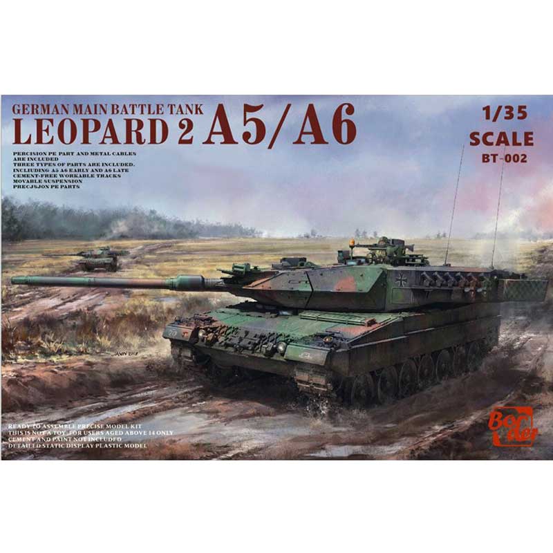 Border Model LEOPARD 2 A5/A6/EARLY A6 3-in-1 1:35 (BT002)