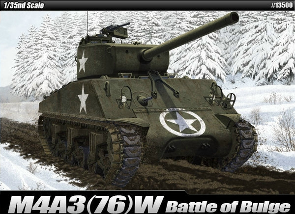 Academy M4A3(76)W US Army Battle of Bulge 1:35 (13500)