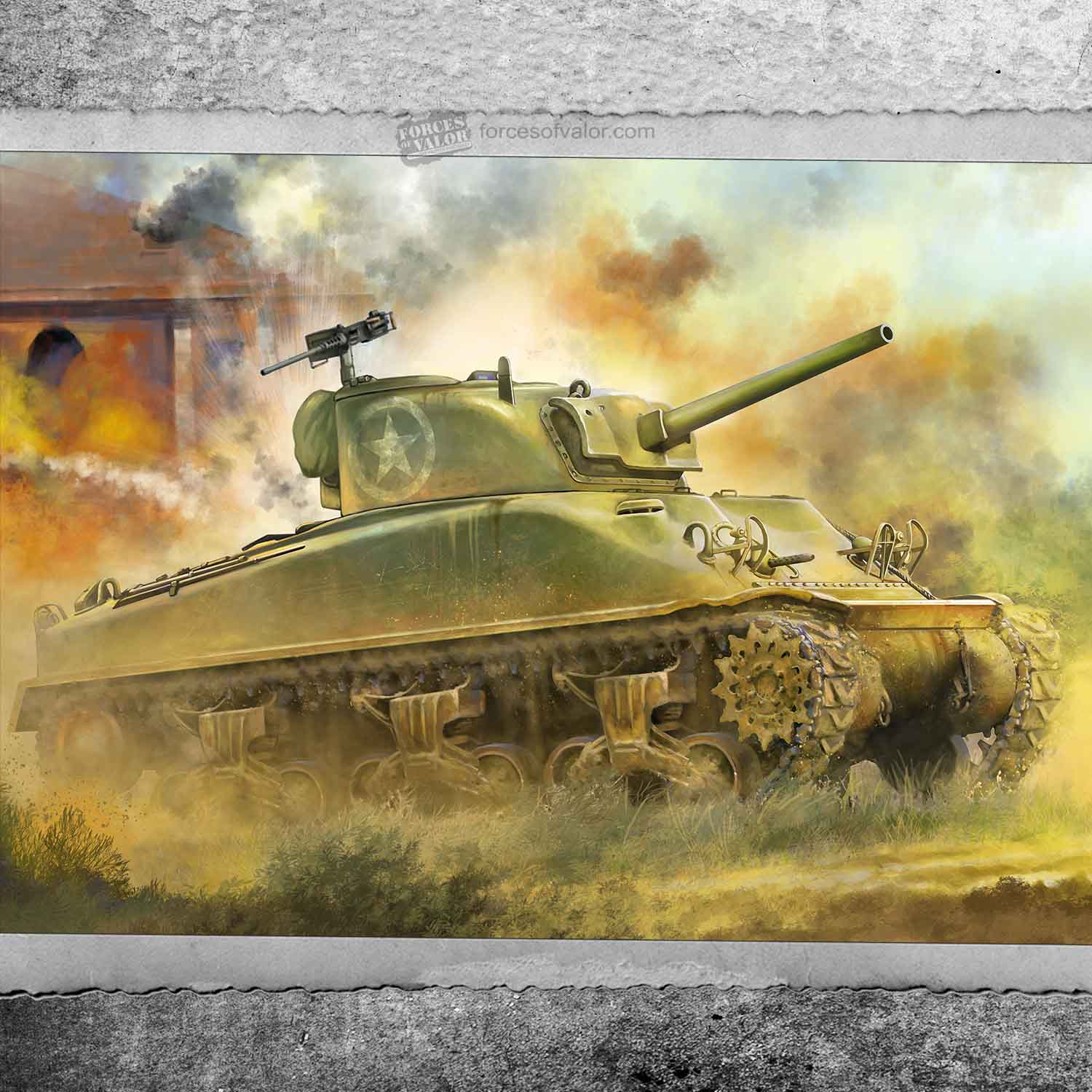 Forces Of Valor 1:72 US M4A1 Sherman France 1944 (873004)
